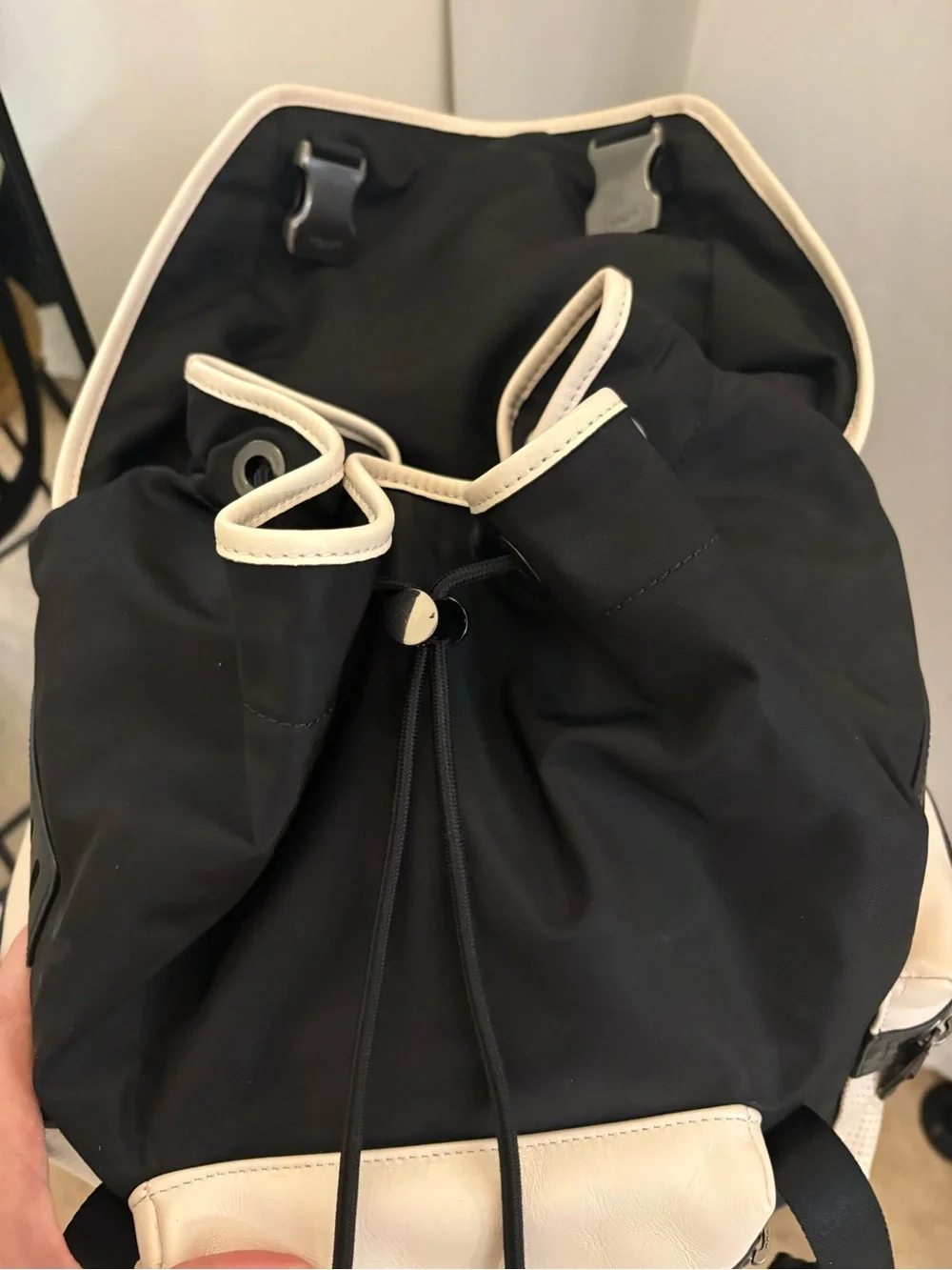 Coach Terrain Trek Leather Nylon Backpack F57477